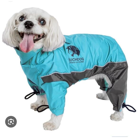 Touchdog Quantum ice Full-Bodied Reflective Dog Jacket small dog snowsuit SZ XS - Picture 3 of 15